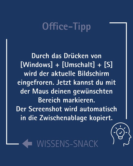 Office-Tipp Tastenkombination Screenshot Erläuterung